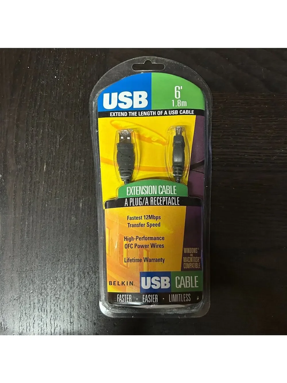 Belkin F3u134-06 A To Usb Extension Cable New